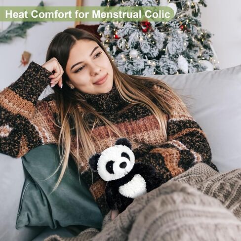 Warmable Panda Stuffed Animals, Microwave Heating Pads, Stress Relief, Cuddly Panda Plushies with Lavender Scent, Heatable & Coolable Panda Bear, Panda Gifts in Kuwait