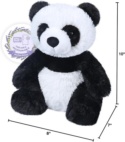 Warmable Panda Stuffed Animals, Microwave Heating Pads, Stress Relief, Cuddly Panda Plushies with Lavender Scent, Heatable & Coolable Panda Bear, Panda Gifts in Kuwait