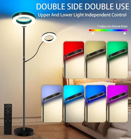 مصباح الأرضية ، مصباح الأرض الأم RGB الفرعية ، مصباح ساطع قابلاً للذات ، مصباح عالي الدقة ، مع زر تحكم عن بعد ، مصباح القراءة في درجة حرارة غرفة المعيش in Saudi Arabia