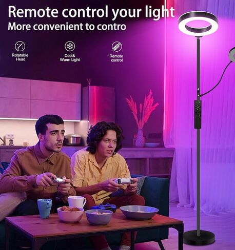 مصباح الأرضية ، مصباح الأرض الأم RGB الفرعية ، مصباح ساطع قابلاً للذات ، مصباح عالي الدقة ، مع زر تحكم عن بعد ، مصباح القراءة في درجة حرارة غرفة المعيش in Saudi Arabia