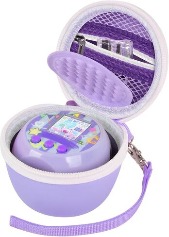Case for Punirunes Virtual Pet Interactive Digital Toy, Kids Toys Box for Girls & Boys Ages 5 and up, with Partition to Protect Screen & Mesh Pocket for Small Electronic Accessories -Bag Only (Green) in Kuwait