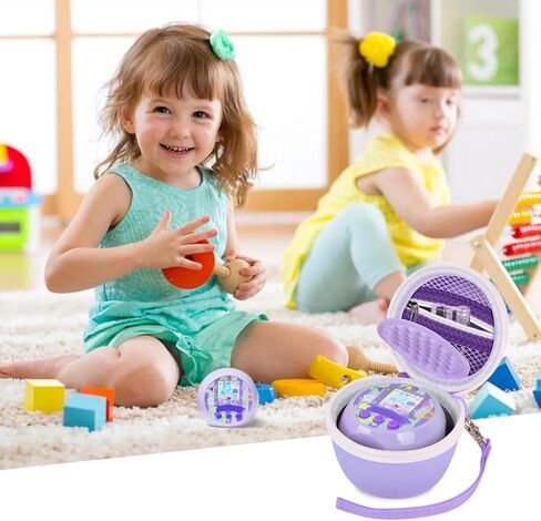 Case for Punirunes Virtual Pet Interactive Digital Toy, Kids Toys Box for Girls & Boys Ages 5 and up, with Partition to Protect Screen & Mesh Pocket for Small Electronic Accessories -Bag Only (Green) in Kuwait