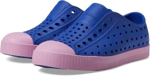 حذاء رياضي Jefferson (Little Big Kid) من Native Shoes، أزرق فاتح/أبيض صدفي، 3 US للجنسين in Kuwait