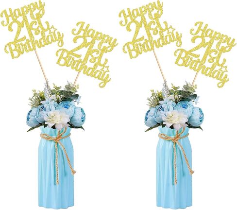 12pcs Happy 50th Birthday Party Centrepiece Gold 50th Table Table Decorations for Girls Boys 50th 50th 50 floral decorations for 50th Birthday Party Supplies (Gold 50th) in Kuwait