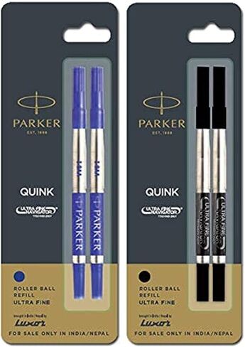 Parker Ultra Fine Navigator Roller Pen Combo Combo Blue 2 Black 2 (Pack of 2) in Kuwait