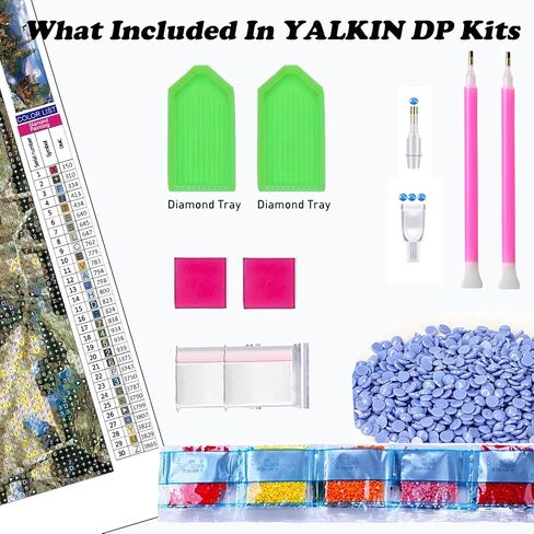 YALKIN 5D Diamond Painting Kits for Adults (35.4x11.8inch) DIY Large Forest Full Round Drill Cross Stitch Embroidery Pictures Arts Paint by Number Kits Diamond Painting Kits for Home Wall Decor in Saudi Arabia