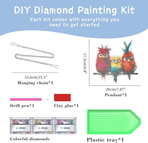 Zoretco DIY شنقا ماس ماس حرف الطلاء طقم طقم طقم ، 5Dات فنية الماس ، وأطقم الطلاء الماس للبالغين ، والفن الكريستالي الماس الخاص بنافذ زخرفة الأكريليك in Kuwait