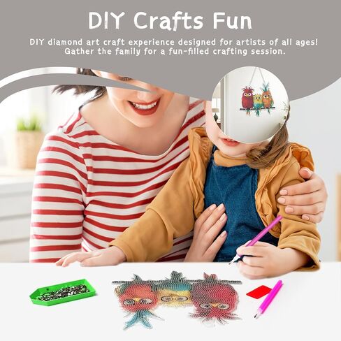 Zoretco DIY شنقا ماس ماس حرف الطلاء طقم طقم طقم ، 5Dات فنية الماس ، وأطقم الطلاء الماس للبالغين ، والفن الكريستالي الماس الخاص بنافذ زخرفة الأكريليك in Kuwait