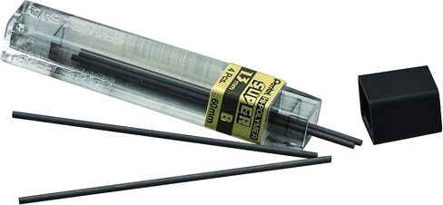 Pentel Super Hi-Polymer Lead Refill (1.3mm) B, 8Pcs/Tube, 2Pk,Red White in Saudi Arabia