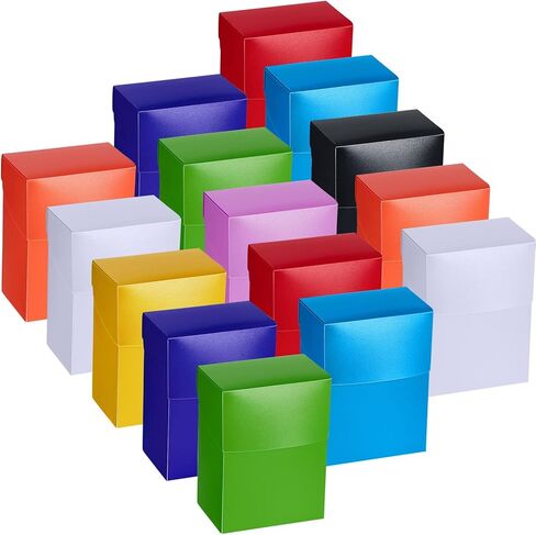 Deekin 18 Packs Deck Cards Box Trading Card Storage Box Case Carrying Case for Family Party Games Supplies(Bright Color,4 x 2.8 x 2 Inch) in Kuwait