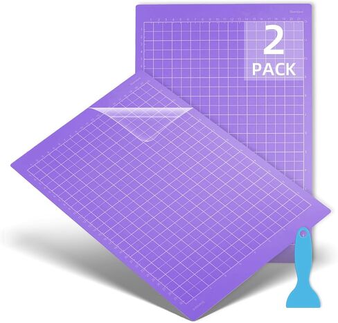 Cutting Mat for Cricut Joy Xtra, 12" x 8.5", Adhesive Cutting Mats/Card mat Accessories for Cricut Joy Xtra (Purple for cricut joy Xtra (2 pack), StrongGrip) in Saudi Arabia