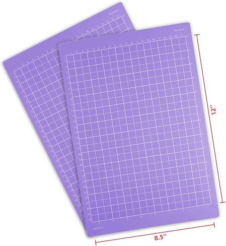 Cutting Mat for Cricut Joy Xtra, 12" x 8.5", Adhesive Cutting Mats/Card mat Accessories for Cricut Joy Xtra (Purple for cricut joy Xtra (2 pack), StrongGrip) in Saudi Arabia