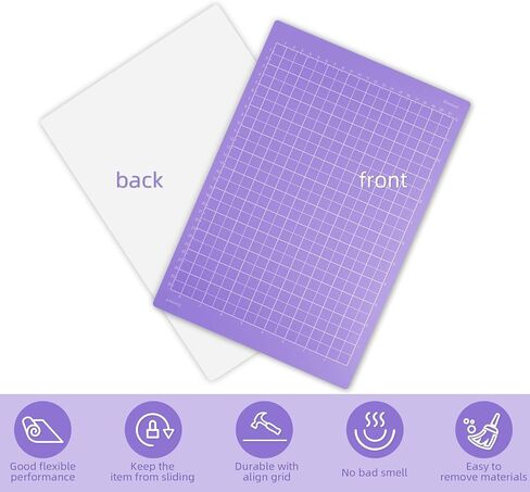 Cutting Mat for Cricut Joy Xtra, 12" x 8.5", Adhesive Cutting Mats/Card mat Accessories for Cricut Joy Xtra (Purple for cricut joy Xtra (2 pack), StrongGrip) in Saudi Arabia
