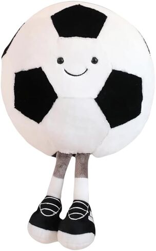 13.7" Cute Football Plush Toys Basketball Pillow Soft Stuffed Sport Throw Pillow Plush Ball Gift Sports Pillows Soccer Pillow (Football) in Saudi Arabia