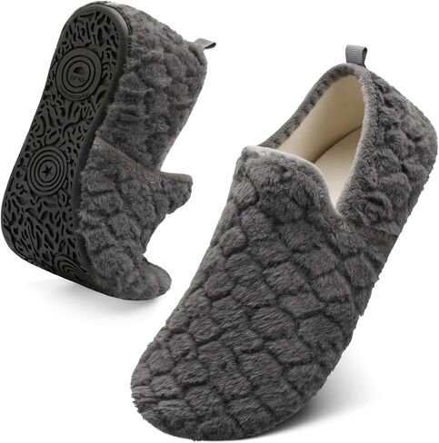 شباشب Spesoul للنساء والرجال، أحذية منزلية فروي داخلية، نعل مطاطي ناعم، جوارب سهلة الارتداء، شباشب منزلية لغرفة النوم والمكتب والسفر واليوجا in Kuwait