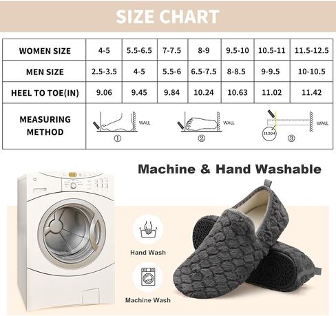 شباشب Spesoul للنساء والرجال، أحذية منزلية فروي داخلية، نعل مطاطي ناعم، جوارب سهلة الارتداء، شباشب منزلية لغرفة النوم والمكتب والسفر واليوجا in Kuwait