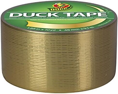 شريط العلامة التجارية - شريط معدني ذهبي ، 3.21 أوقية ، مجمعة مع مقص ورقي ، التصاق نابض بالحياة ، قوي ، دمعة سهلة ، متعددة الاستخدامات للحرف والإصلاحات ، الخدمة الثقيلة ~ [حزمة 2] in Kuwait