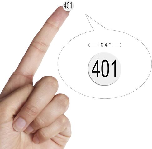 dealzEpic - Number Stickers - 1 to 50 Round Self Adhesive Stickers | Inventory/Storage Organizing Stickers - Set of 15 Sheets in Kuwait