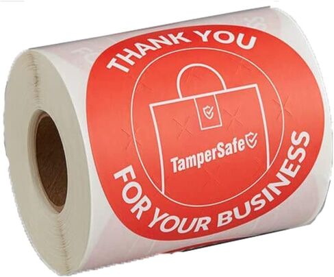 Angel’S Peel Lounge Green Tamper Proof Stickers 250 Counts in 1 Roll - 1x3 Inch Self Adhesive Tamper Evident Tape Seal Stickers for Food Delivery Labels of Bags, Cups, Bottles or Boxes in Saudi Arabia