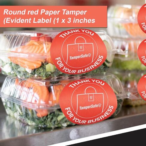 Angel’S Peel Lounge Green Tamper Proof Stickers 250 Counts in 1 Roll - 1x3 Inch Self Adhesive Tamper Evident Tape Seal Stickers for Food Delivery Labels of Bags, Cups, Bottles or Boxes in Saudi Arabia