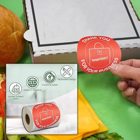 Angel’S Peel Lounge Green Tamper Proof Stickers 250 Counts in 1 Roll - 1x3 Inch Self Adhesive Tamper Evident Tape Seal Stickers for Food Delivery Labels of Bags, Cups, Bottles or Boxes in Saudi Arabia