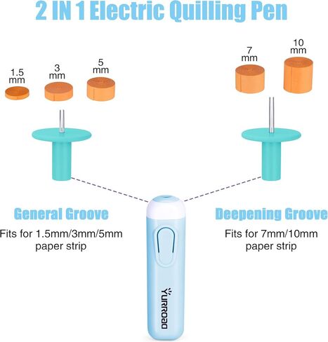 Electric Slotted Tool Electric Quilling Pen Automated Paper Volume Curling Pen for Paper Rolling Crafts in Kuwait