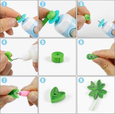 Electric Slotted Tool Electric Quilling Pen Automated Paper Volume Curling Pen for Paper Rolling Crafts in Kuwait
