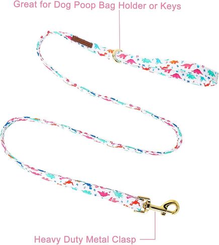 Patriotic Dog Leash Match 4th of July Dog Collar, Sturdy Durable 4th of July Cotton Dog Leash, American Flag Dog Training Leash for Small Medium Large Dog in Saudi Arabia