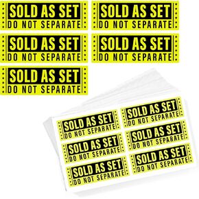 easykart labels Sold as a Set Do Not Separate Labels Stickers 3" X 1" Fluorescent Yellow FBA Labels Shipping Labels, 600 PCs