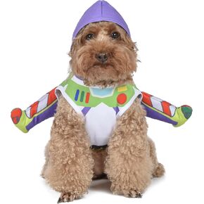 Disney for Pets Halloween Toy Story Buzz Lightyear Costume - Small - | Small Halloween Costumes for Dogs, Officially Licensed Disney Dog Halloween Costume for Pets Multicolor