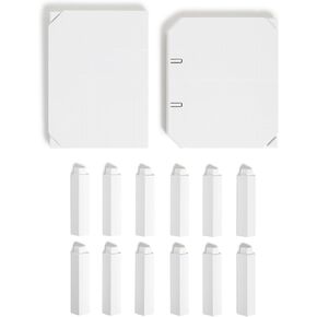 U Brands® Adjustable Plastic Locker Shelf, 5-13/16" To 14-13/16"H x 8-7/16" To 13-3/4"W x 10"D, White