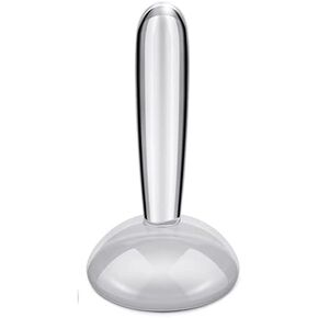 Small Glass Muller for Making Paint, Mineral Pigment Grinding Pestle 1.57 inch Flat Bottom Glass Grinding Apparatus for Watercolor Oil Painting Thangka Tempera Homemade Making Paint