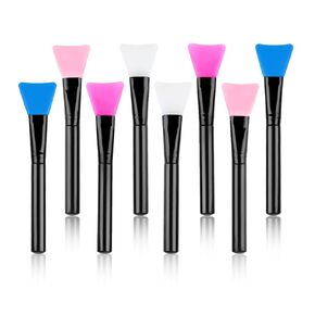 BRBASAP 8Pcs Silicone Brushes for Resin, Reusable Resin Epoxy Brushes Silicone Glue Brush Applicator Sticks for Spreading Resin Paint Brushes for DIY Glitter Tumblers Acrylic Cups and Craft Projects