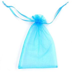 ATCG 25pcs 12x16 Inches Large Drawstring Organza Bags Decoration Festival Wedding Party Favor Pouches (White)