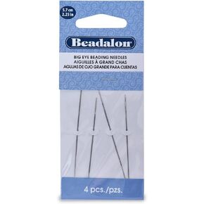 Beadalon Big Eye Needles 2.25-Inch 4 Pieces