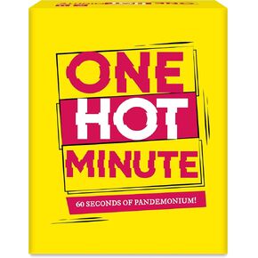 One Hot Minute - 60 Seconds of Pandemonium for Adults, Hilarious, Fast-paced, and Quick Thinking Card Game for Game Night, Parties, & Gatherings, 2-5 Players, Ages 18+