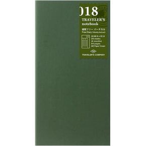 Traveler's Notebook, Refill, Vertical Weekly Free, Regular Size, 14379006