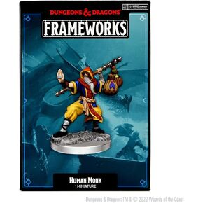 D&D Frameworks: Human Monk Male - Unpainted and Unassembled