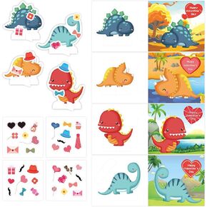28 Pack Valentines Cards with Stickers and Envelopes for Kids Valentines Day Classroom Exchange Party Favor for Boys Girls