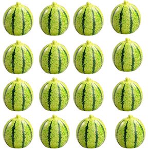 Fake Mini Watermelons Miniature Watermelon Artificial Watermelon Miniature Fruits Photo Prop,12Pcs