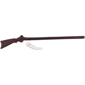 Dolls House Rifle Gun & Powder Horn Miniature 1:12 Scale Ornament Accessory