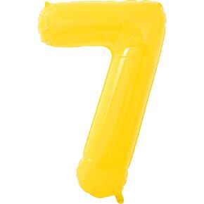 KatchOn, Giant Jelly Number 7 Balloon - 40 Inch | 7 Birthday Balloon for 7th Birthday Decorations | Rainbow 7 Balloon | Seven Balloon Number | 7 Balloons for Birthday Girl | Tie Dye 7 Balloon