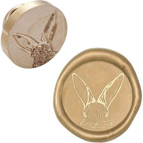 CRASPIRE EASTER WAX SEAL SEAL HEADS فقط لا يوجد مقبض ختم شمع الختم استبدال رأس الأرنب ختم النحاس القابل للإزالة.