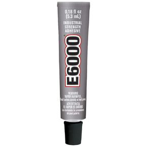 E6000 Medium Viscosity Adhesive, 0.18 Fluid Ounces, Single Pack, Clear (230400)