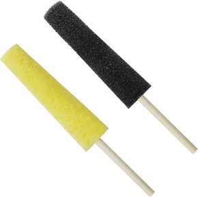 Ceramic Tools Burr Repair Sponge Stick Pottery Sponges, Two Colors Pottery Trimming Tools Supplies for Clay Making Ceramic Tools Accessories, Sponge Stick Tools for Pottery Shaping and Carving
