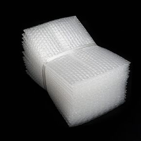 100 Pack 6x10 inch Bubble Out Pouches Bags, Clear Small Bubble Pouches, Double Walled Protective Cushioning Bags for Mailing, Shipping, Packaging, Storage and Moving