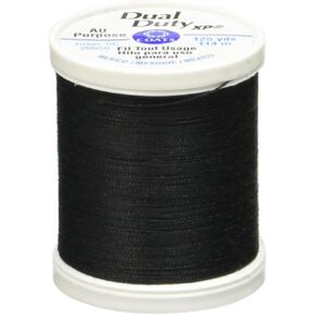 Coats Thread & Zippers Dual Duty XP General Purpose Thread, 125-Yard, Black