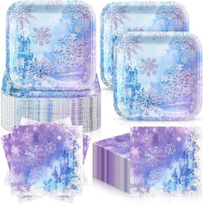 Zhehao 72 Pcs Football Party Supplies Set Serve 36, 7" Square Paper Dessert Plates and Napkins Football Disposable Dinnerware Decoration for Football Party Game Day Sports Game Birthday Decoration