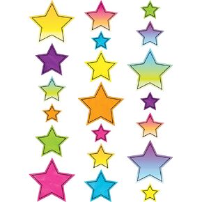 Teacher Created Resources Brights 4Ever Stars Accents - Assorted Sizes