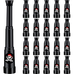 Charniol 20 Pcs Pirate Telescope Bulk for Pirate Party Favors Mini Plastic Monocular Telescope Toddler Spyglass Toy for Treasure Find Pretend Play Birthday Party Supplies